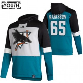 San Jose Sharks Erik Karlsson 65 2020-21 Reverse Retro Hoodie Sawyer - Kinderen